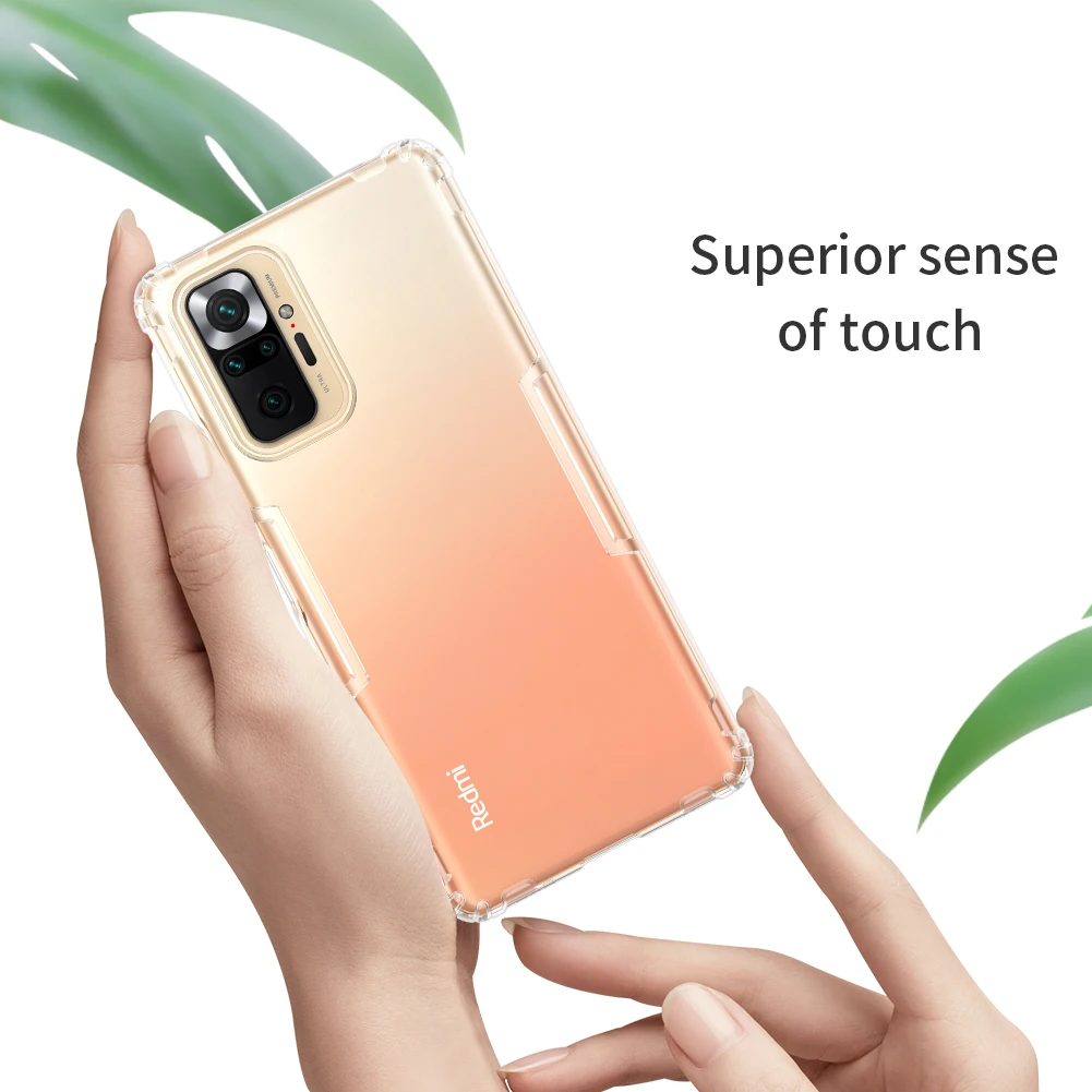 Чехол для Xiaomi Redmi Note 10 Pro мягкий прозрачный чехол из ТПУ с защитой от падения Max NILLKIN
