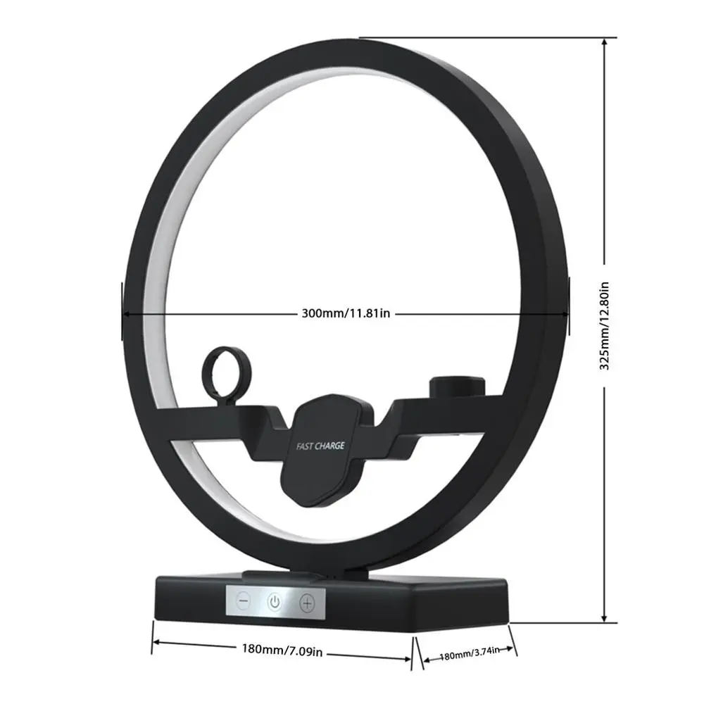 

3 In 1 Table Desk Lamp Fast Wireless Charging Led Station Charger Dock Station For Apple Wireless Charging For IPhone