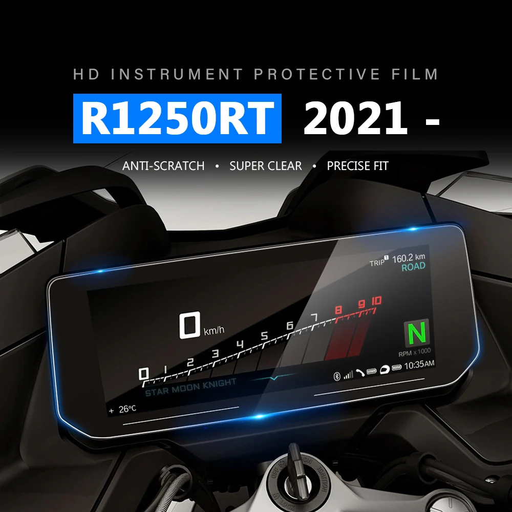 Motosiklet aksesuarları çizilmeye küme ekran Dashboard koruma enstrüman Film BMW için Fit R1250RT R 1250 RT 2021-