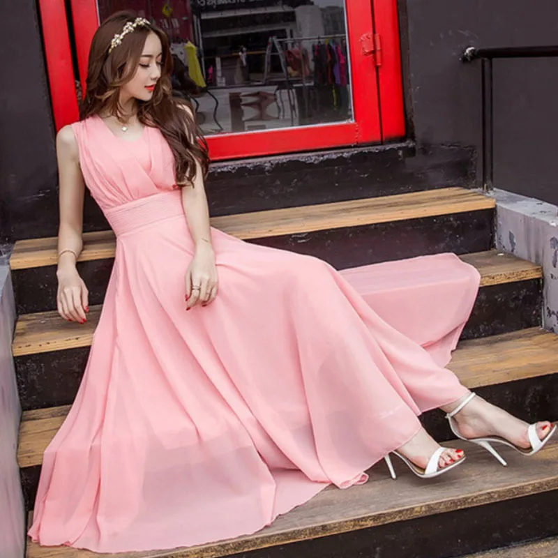 2019 модное летнее пляжное шифоновое платье в стиле бохо Элегантная туника без