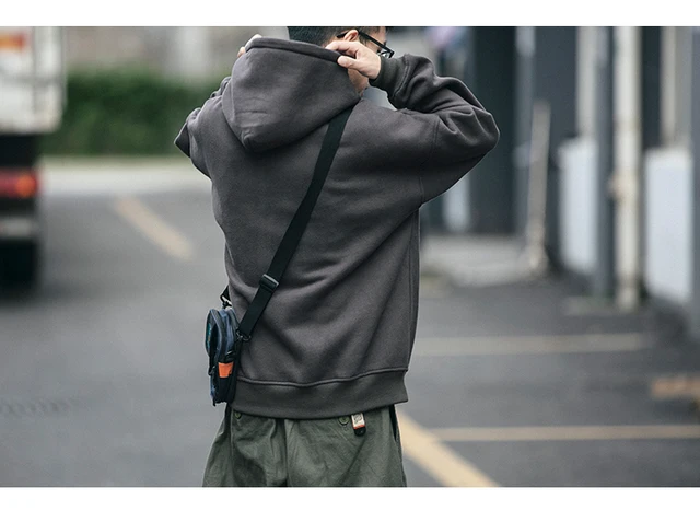 Hip hop hoodie with thin inner fleece - Image 6
