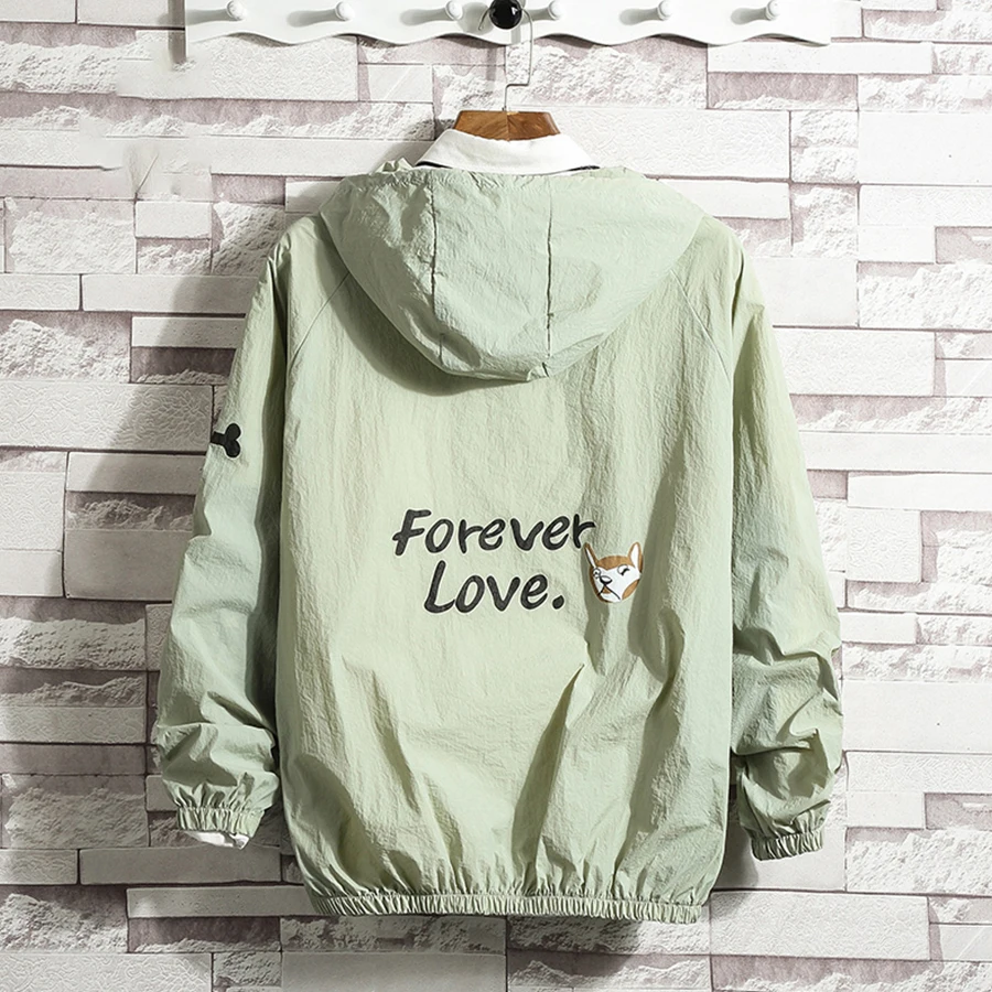 Куртка бомбер большого размера мужская повседневная весенне летняя куртка в