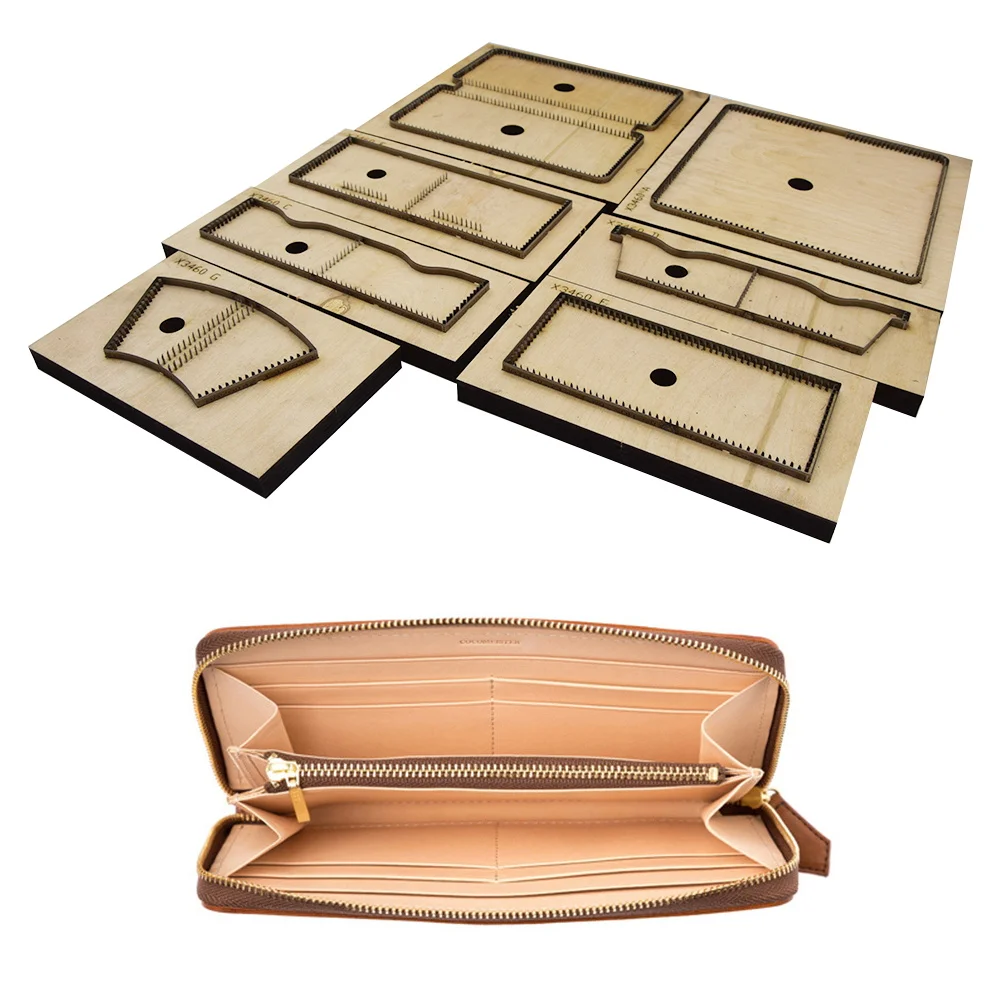 Японское стальное лезвие деревянная ручка Винтажный Длинный Стиль кошелек