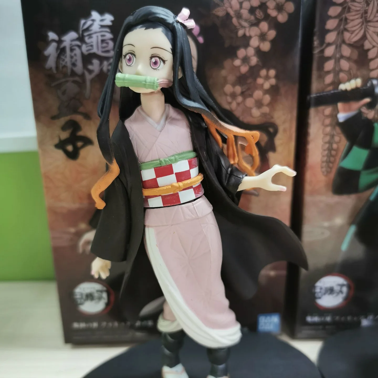 

Demon Slayer Kimetsu no Yaiba Kamado Tanjirou Kamado Nezuko Action Figure Toys PVC Anime Collectible Brinquedos Model Doll