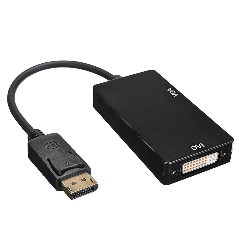 For MacBook Air Pro 1pc MINI DP Male To DVI VGA Female Adapter 3 In 1 Thunderbolt Mini Display Port Converter Cable Mayitr | Электроника