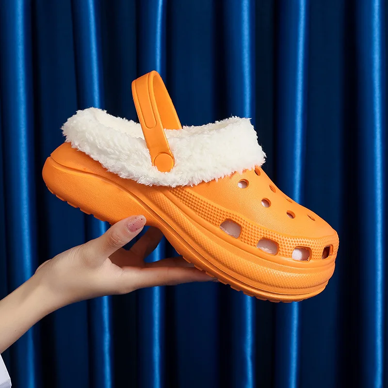 2021 Осенняя обувь меховые зимние тапочки женские пушистые теплые плюшевые