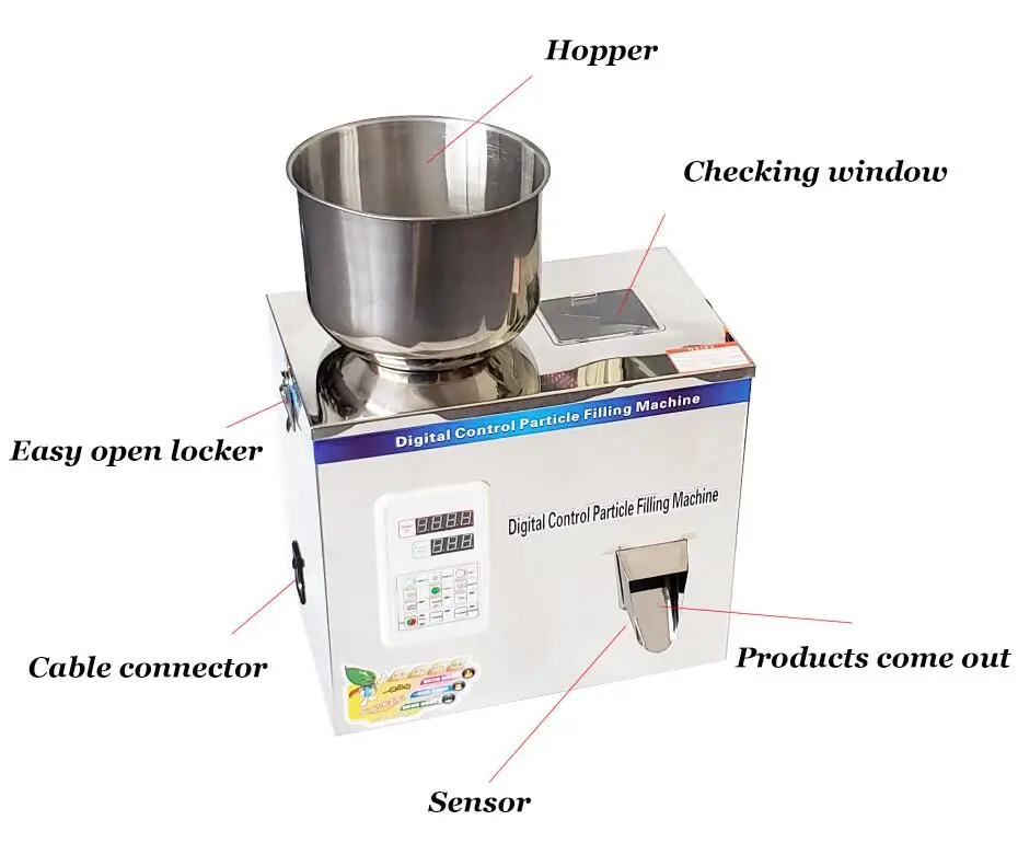 Scale Herb Filling And Weighing Machine Tea Leaf Filler Automatic Packing Particle Powder Capsules Racking Device | Бытовая техника