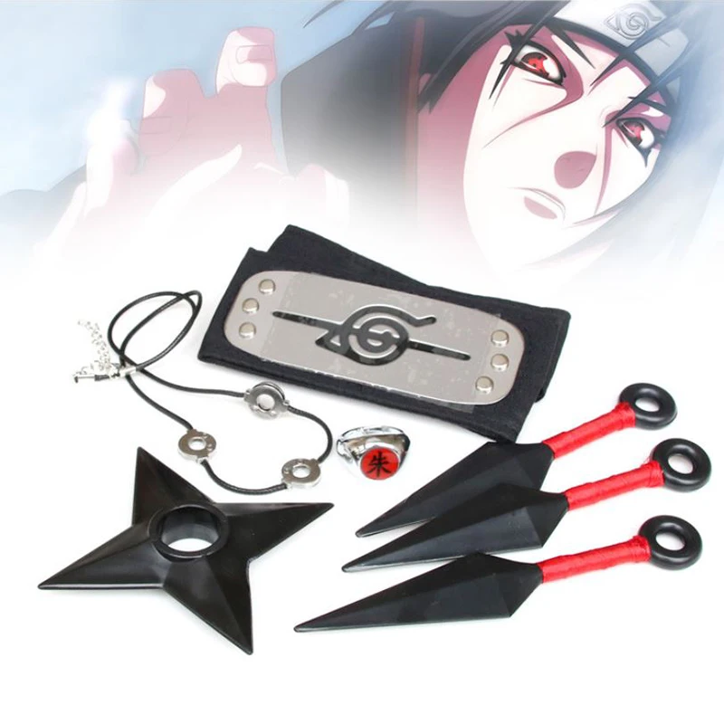 Аниме Narutos Gaara Itachi Shuriken ниндзя звезды дротики оружие реквизит брелок для взрослых