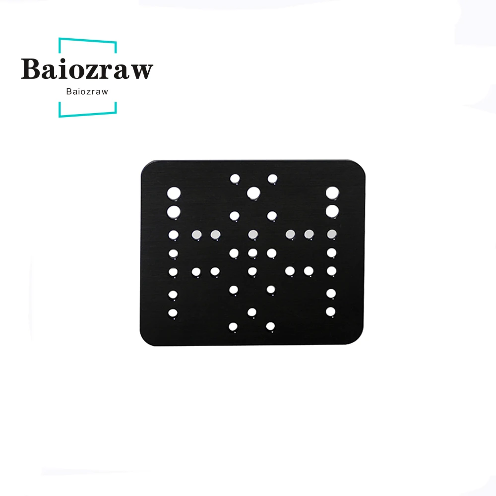 

3D Printer Part Gantry Plate 40mm Black Sand Blasting 100mmx120mmx3mm Openbuilds