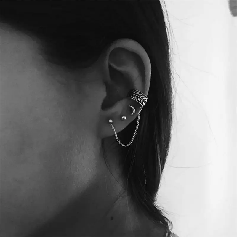 NEWBUY 6 шт./компл. в богемном стиле Стиль серьги Женская Праздничная обувь ювелирные изделия Винтаж серебро Цвет ладони геометрические серьги со шпилькой, для Для женщин - Окраска металла: C0135