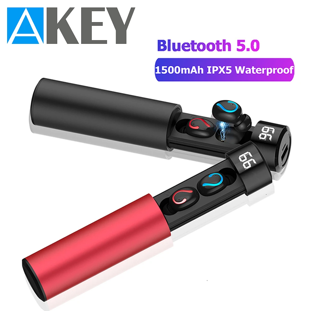 AKEY Q67 TWS беспроводные наушники 3D стерео мини Bluetooth 5 0 с двойным микрофоном