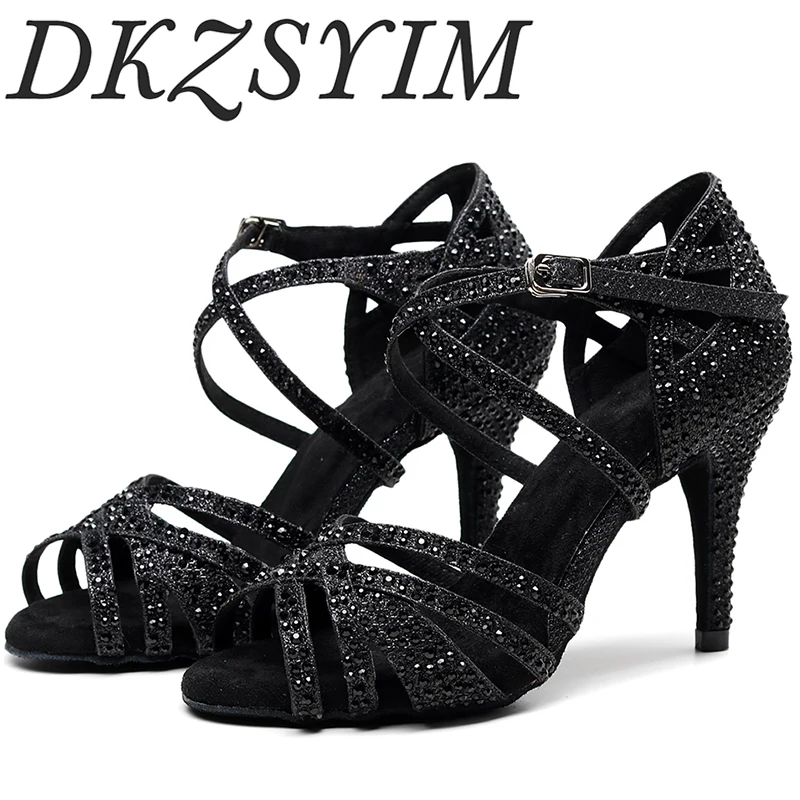 

Женские танцевальные туфли на высоком каблуке 6-10 см