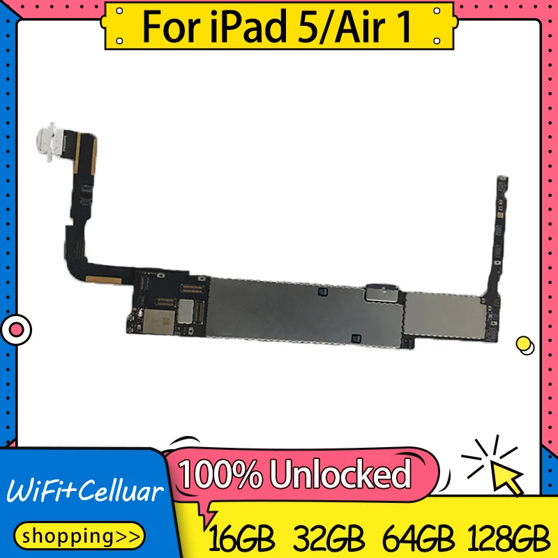 A1474 / A1475 A1476 100% работа для Ipad 5 AIR 1 логическая плата Wifi Cellular Air Материнская с