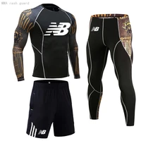 compression underwear for sports mens long johns thermal pants rashguard mens skin care kits winter leggings thermal shirt set