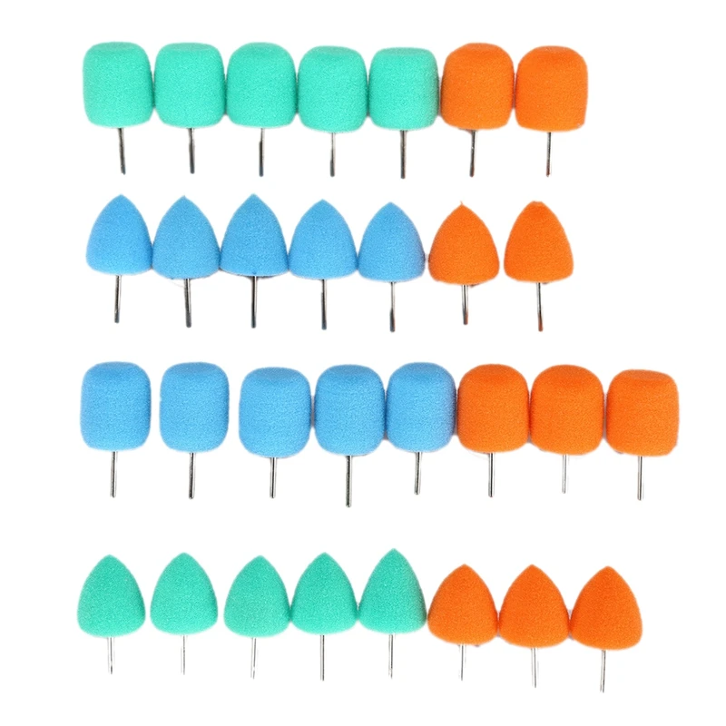 

30Pcs Auto Detailing Polishing Buffing Burrs Pads for Car Detailing Polishing and Buffing Use on Rotary Tools Polish