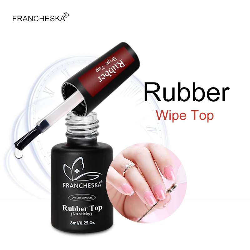8ml wipe top FRANCHESKA Гель-лак для ногтей Блестящий Гель-лак qi кошачий глаз pai лак для ногтей кисть Магнитный Гель-лак для УФ-лампы Базовый верхний слой набор 8 мл - Цвет: 8ml wipe top