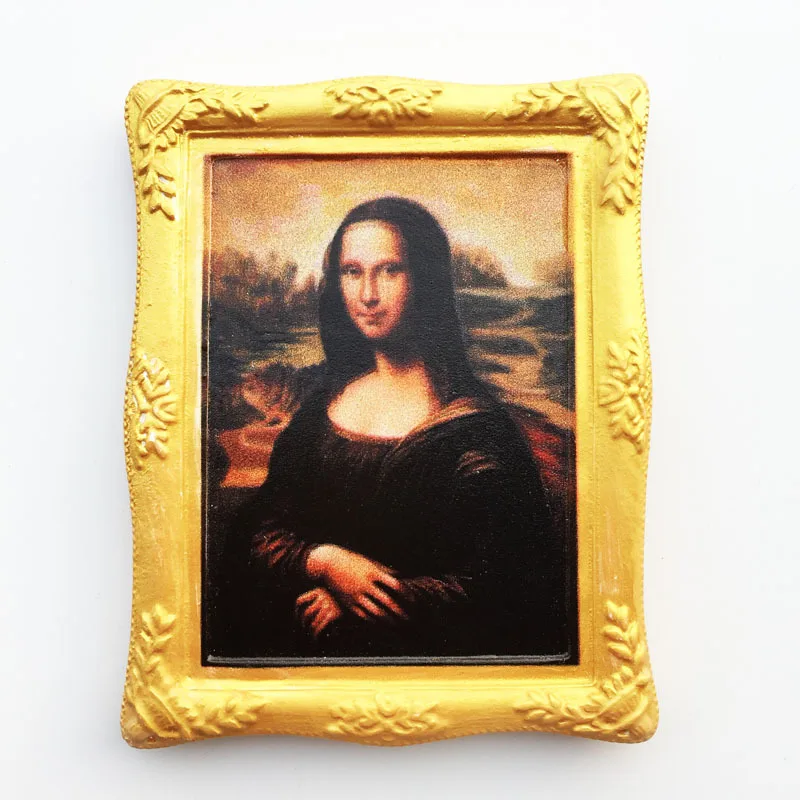 

French Louvre Mona Lisa Smile Travel Souvenir Magnetic Fridge Magnet