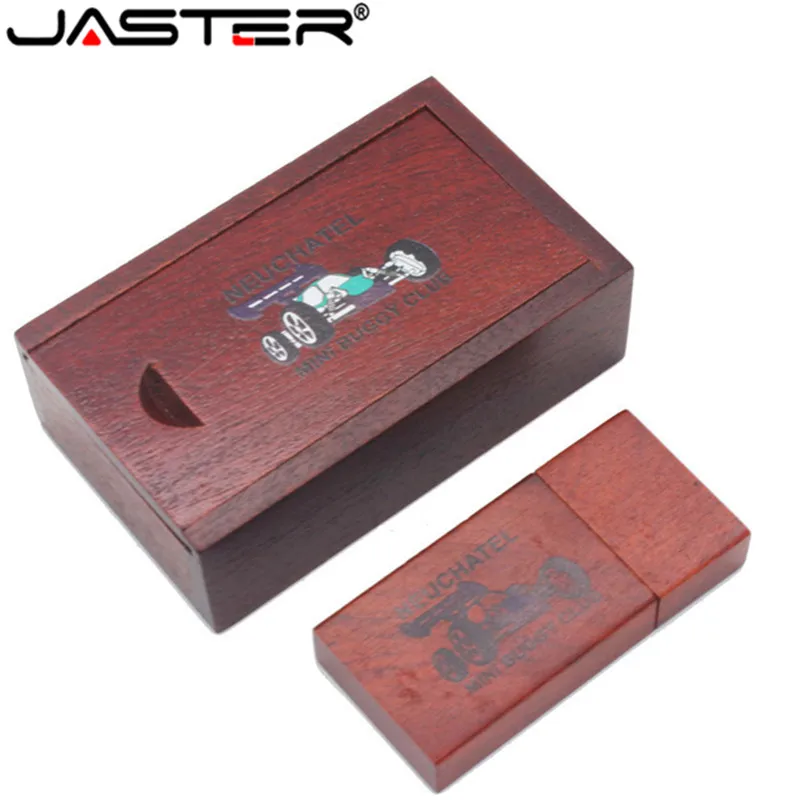 JASTER флеш-диск USB 2 0 деревянный usb-накопитель 5 цветов большой квадратный блок 4 ГБ/8