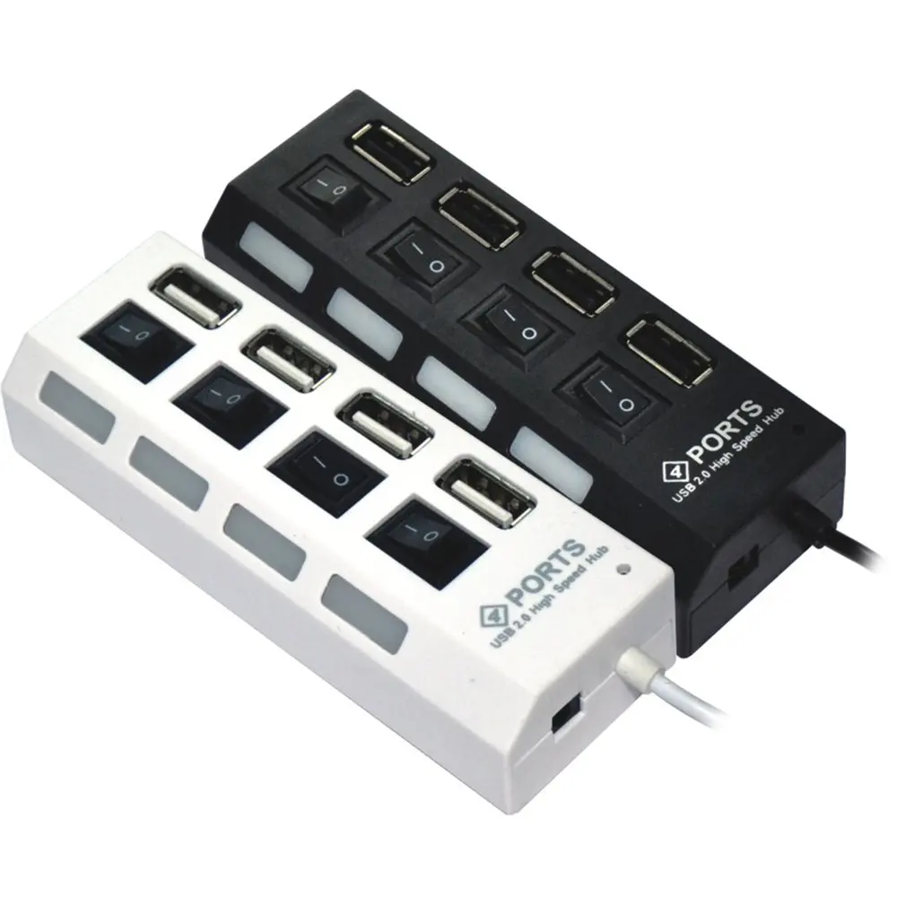 

4 Port USB3.0 Hub High Speed 5Gbps USB Hub With Individual On/Off Switch USB HUB Splitter Adapter For Windows Laptop PC