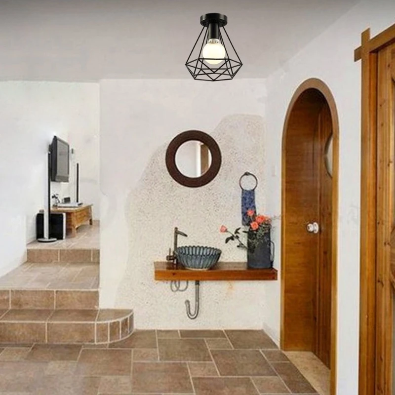 Фермерский подвесной светильник черный потолочный для спальни кухни острова