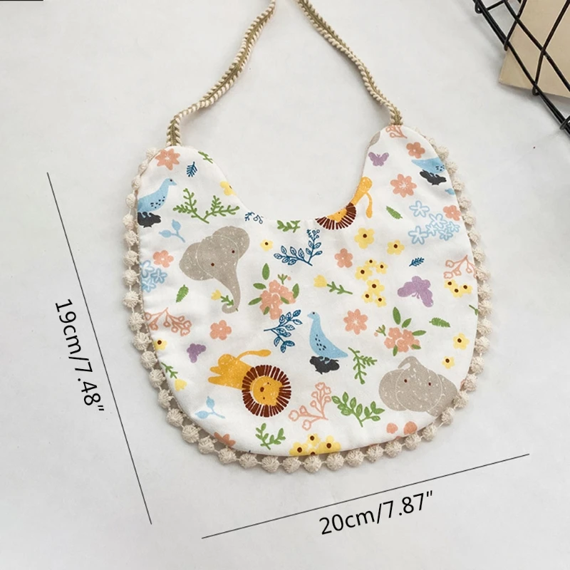 

Baby Cotton Printing Bibs Feeding Saliva Towel Bandana Scarf for Newborn Infants Gifts