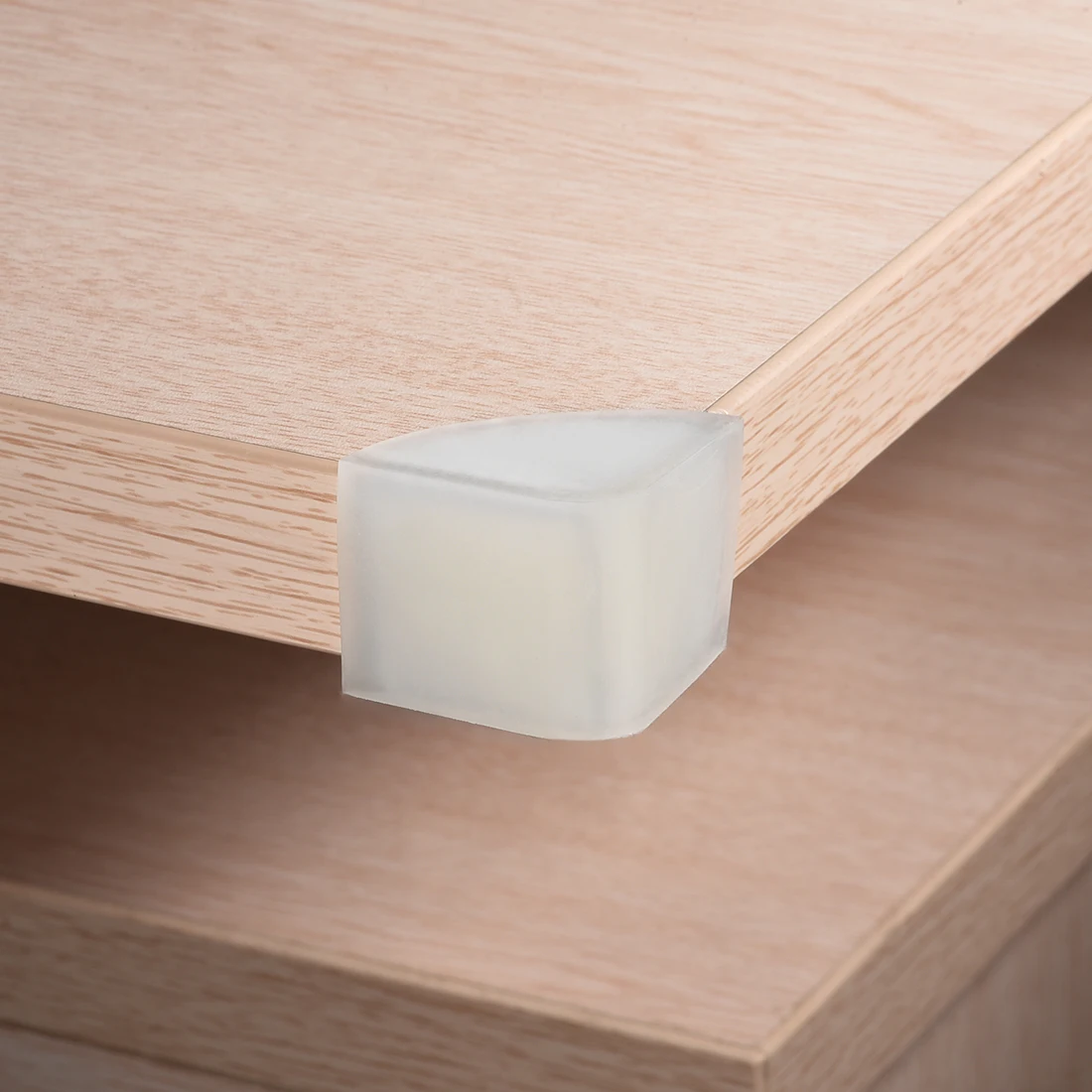

uxcell Corner Guards Edge Protector Furniture Table Corner Protectors Adhesive Soft Silicone White 34x34x29mm , 4 Pcs
