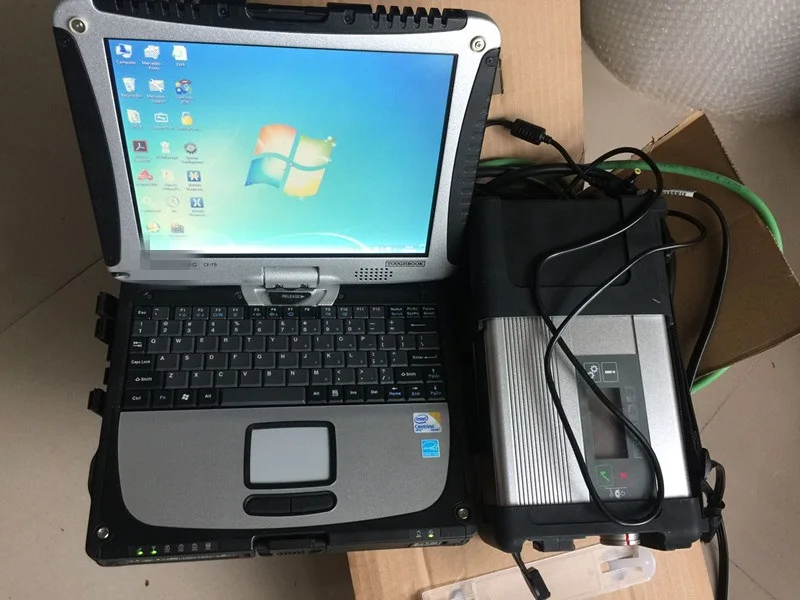 Супер MB Star C5 SD Подключение к ноутбуку cf19 Toughbook CF 19 диагностический ПК с новейшим