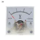 Вольтметр постоянного тока 91C4, аналоговый панельный измеритель напряжения, механическая указка типа 351015203050100150250 В