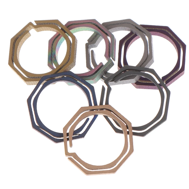 1 шт. Титан сплав TC4 цепочка для ключей кольцо ручная Пряжка брелок Для мужчин