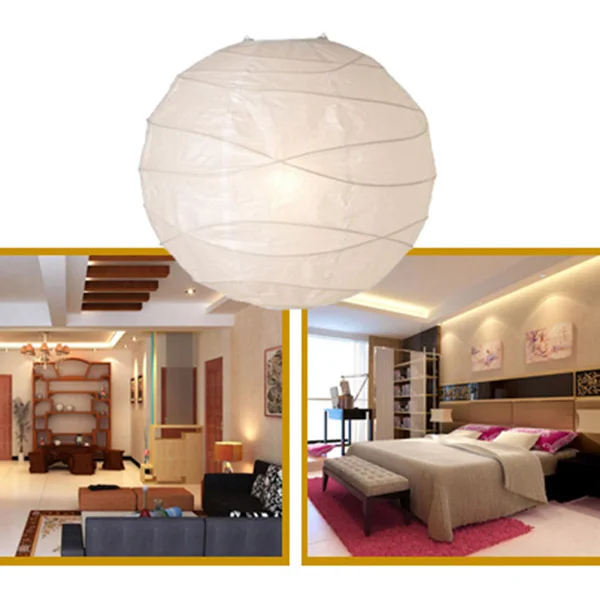 Промо акция! 2 шт. белый подвесной абажур бумажная лампа|Колпаки и абажуры для