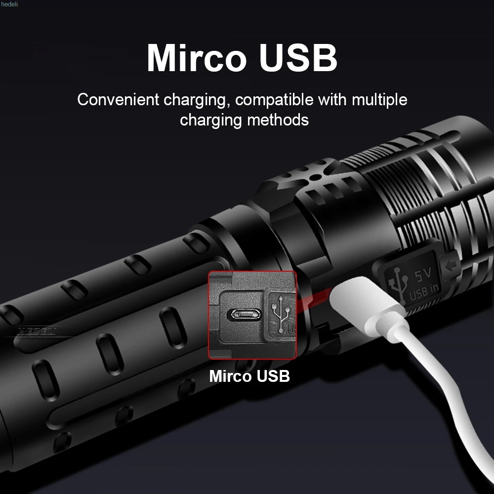 Barato Linternas De Camping XHP90.2, Las Lámparas Más Potentes De 500000 Lúmenes, Luz De Trabajo Led Táctica Recargable Por USB, Xhp90 Xhp70.2 Cree, Novedad