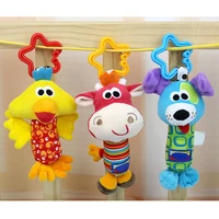 baby kids rattle toys cartoon animal plush hand bell baby stroller crib hanging rattles infant baby cots handmade toys gifts
