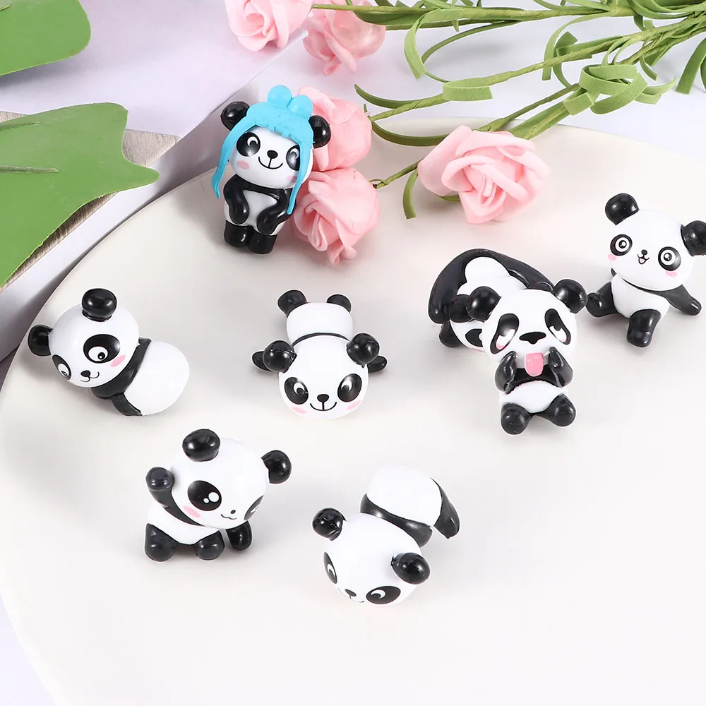 8 шт./компл. миниатюрные фигурки панды модель детские игрушки фигура мира