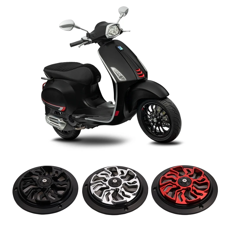 

Motorcycle Engine Cover Fan Protector Radiator Guard for Vespa Sprint Primavera Piaggio 150 2013-2020