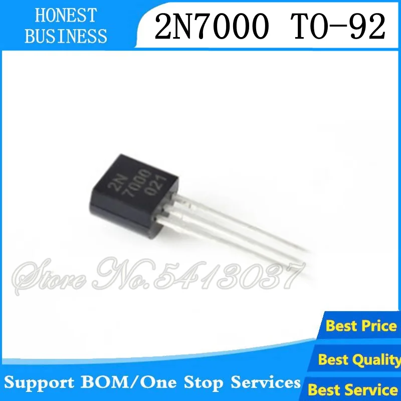 100 шт. 2n7000 mosfet TO92 маленький сигнал 200 mAmps 60 вольт N Channel TO 92|Аксессуары для наушников|