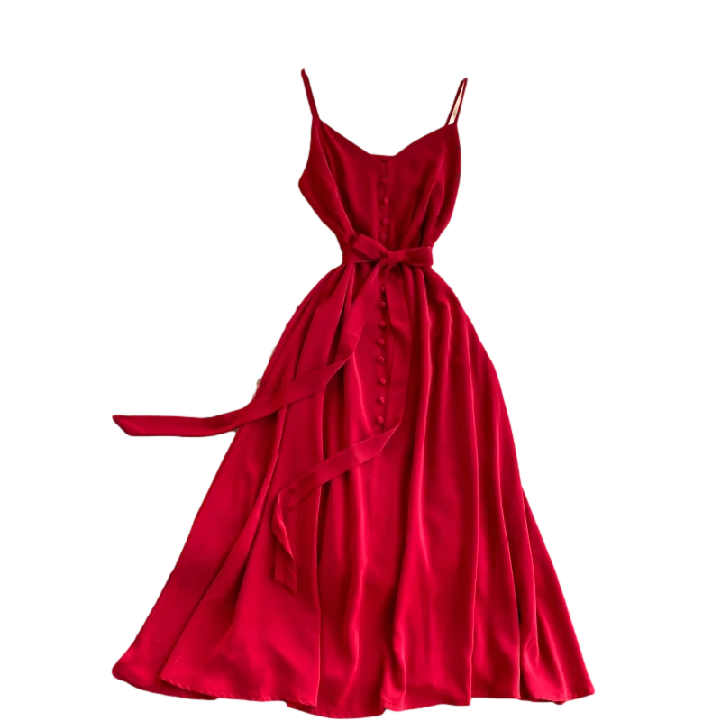 

2021 Spring New Style European American Simple Vestidos Feminine Strapless Lace-up Waist Slimming Fashion Midi Dress C615