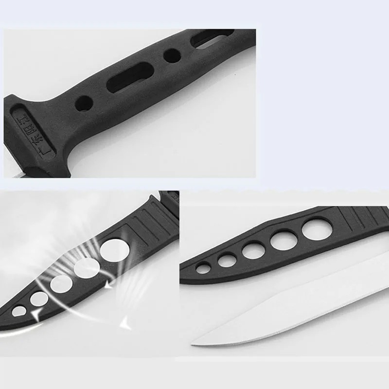 Высококачественный нож для фруктов из нержавеющей стали черный набор с пятью