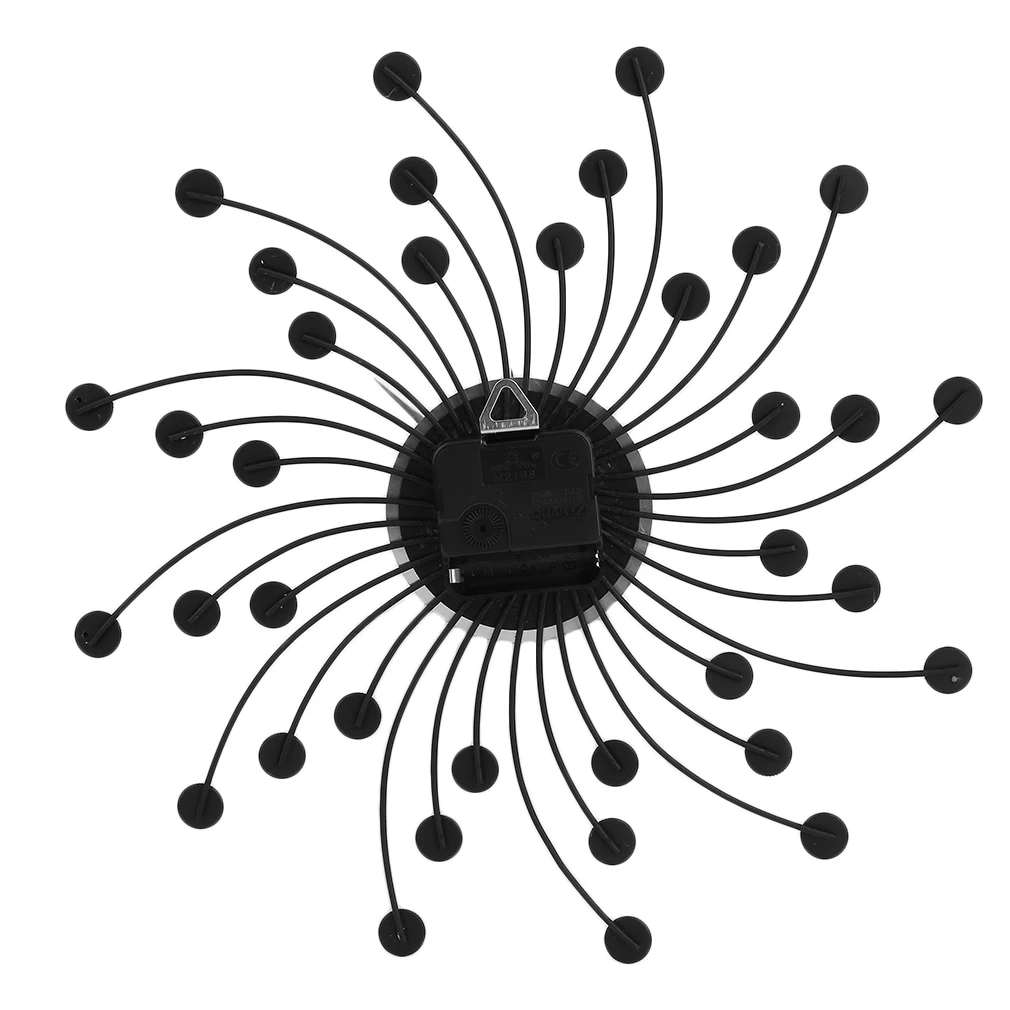 33 см ручной работы из бисера в форме цветка настенные часы кварцевый механизм