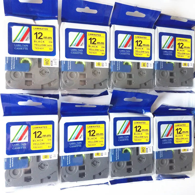 Этикетка ручной работы упаковка из 10 шт. TZ TZe-631Compatible P-touch ярлык TZe-631 12 мм (0 47 дюймов)