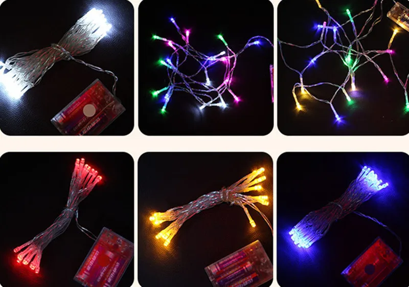 1X LED Батарея светильник строка 2 м/3 м/5 м/10M отличный подарок на Рождество Строка