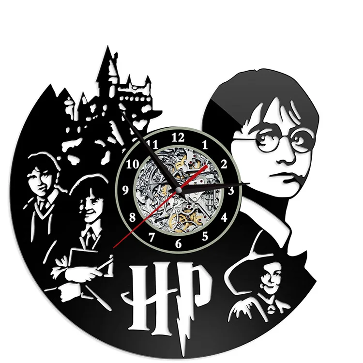 Настенные часы с изображением фильма и ТВ Гарри креативные анимационные Поттер