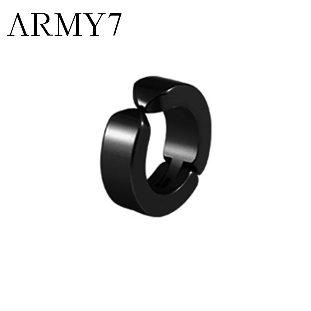 Маленькие круглые серьги манжеты из титановой стали для мужчин и женщин