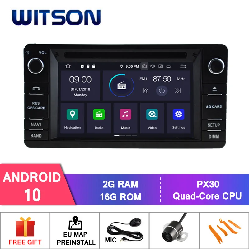 WITSON Android 9 0 4 Гб ОЗУ + 32 FLASH 8 Восьмиядерный автомобильный DVD-плеер для MITSUBISHI OUTLANDER