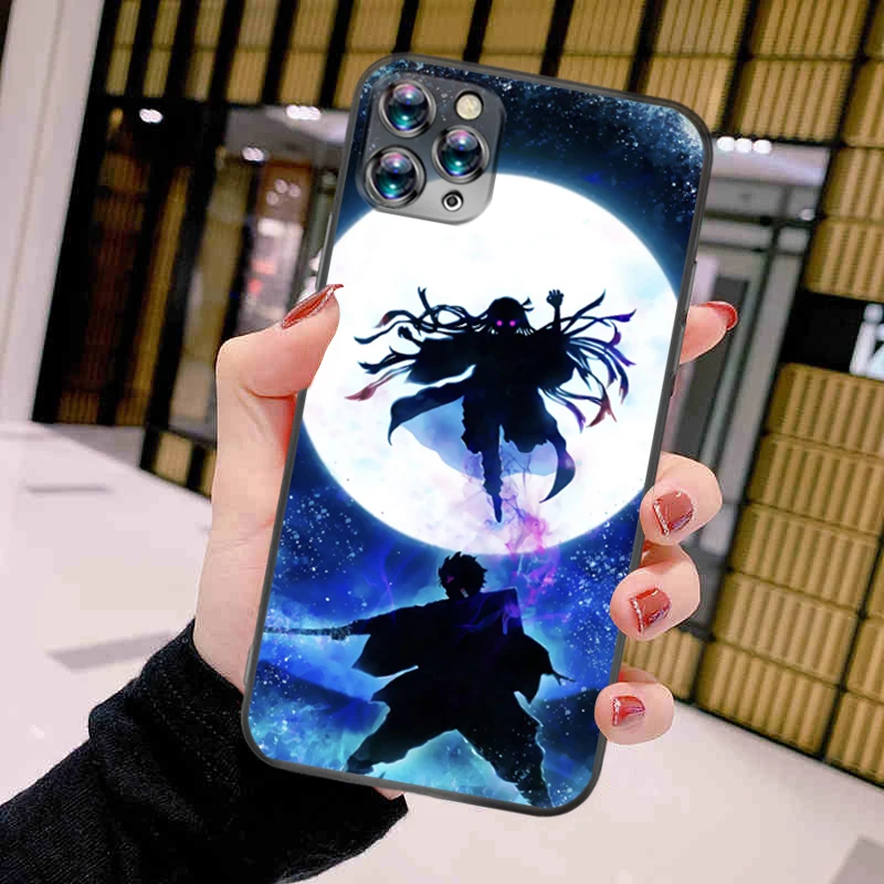 

Anime Demon Slayer Phone Case For iPhone 11 Pro MAX Designer Soft Coque Casings Phone Cove Mobile Mobilephone Personalised