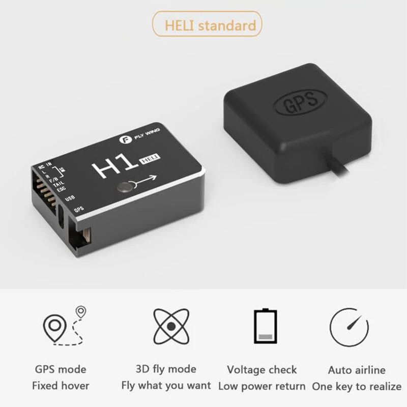 Контроллер полета FlyWing H1 3d-автопилот с GPS модулем система гироскопа Flybarless для ALIGN
