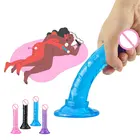 Эротический мягкий желеобразный фаллоимитатор Анальная пробка искусственная сильная присоска взрослые игрушки для точки G оргазм большой пенис секс-игрушки для женщин
