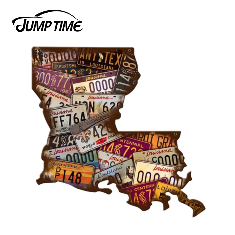 JumpTime 13 см x 12 5 для номерных знаков Луизиана фотоэлемент задний водонепроницаемый