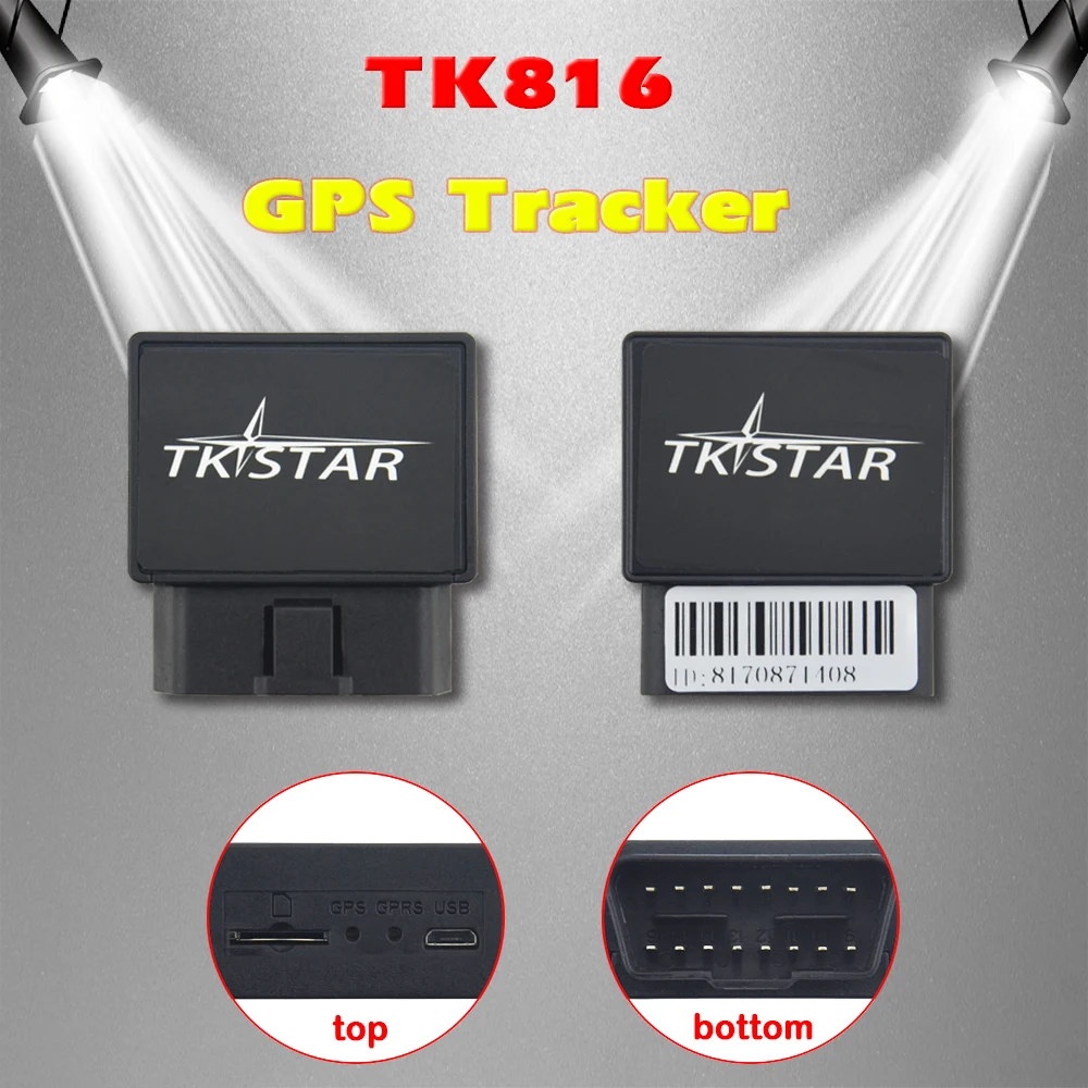 Автомобильный GPS-трекер TK816 OBD GPS с диагностической функцией GPRS GSM устройство