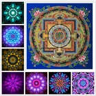 5D алмазная живопись сделай сам, Зеленая Тара, сердце, мантра, мандала, полный квадратКруглый Набор для вышивки крестиком, алмазная вышивка, мозаика, домашний декор