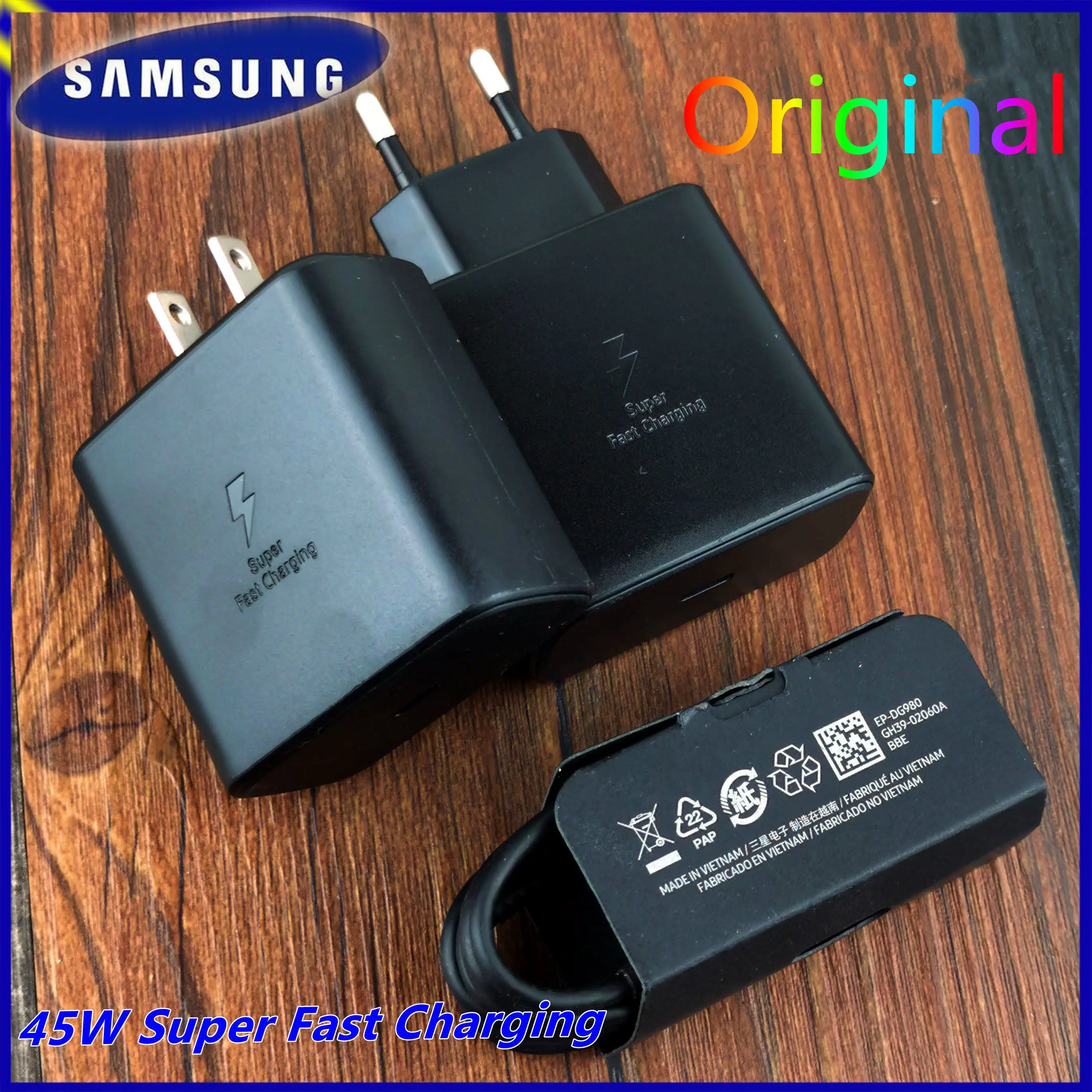 

Сетевое зарядное устройство Samsung, 45 Вт, с двумя USB-портами